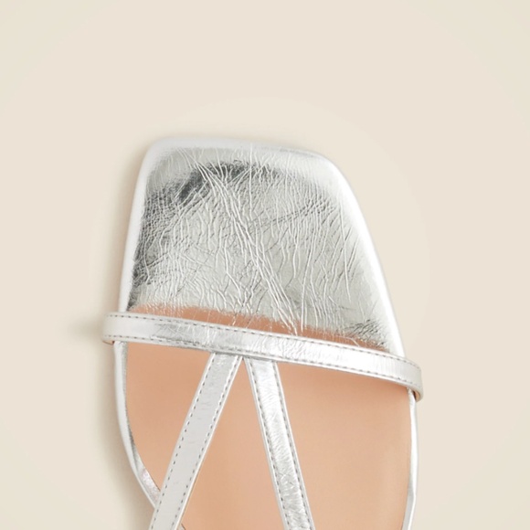 Metallic Strappy Sandal Slingback - Picture 4 of 10